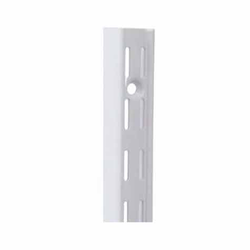 KV #82 Steel 16-1/2 Inch Long Wall-Mounted Adjustable Standard for use with #182 Shelf Support Brackets, White 
