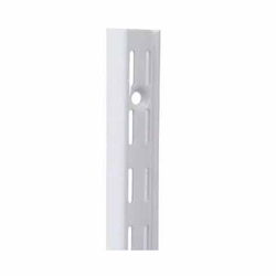 KV #82 Steel 78 Inch Length Wall-Mounted Adjustable Standard for use with #182 Shelf Support Brackets, White 
