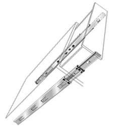 KV 8417 Full Extension Self-Close Slide 26"