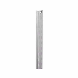 48 Inch Length KV # 85 Double Slot Heavy Duty Steel Shelf Standard for KV 185 Series Brackets, Anochrome