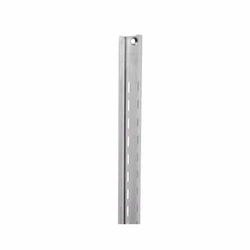 72 Inch Length KV # 85 Double Slot Heavy Duty Steel Shelf Standard for KV 185 Series Brackets, Anochrome