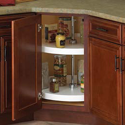 Full Circle 2 Shelf Set 32 inch Diameter-White