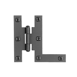 Smooth Iron Flush "HL inch Hinge Black Iron
