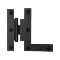 Smooth Iron 3/8 inch Offset "HL inch Hinge Black Iron