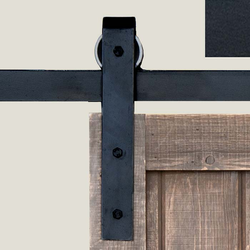 Basic Barn Door Rolling Hardware Smooth Iron