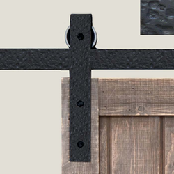 Basic Barn Door Rolling Hardware Rough Iron