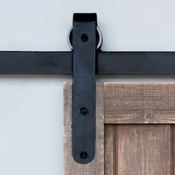 Designer Barn Door Rolling Hardware Smooth Iron