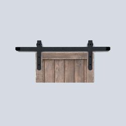 15% OFF Designer Barn Door Rolling Hardware and 6 feet Track Rough Iron
