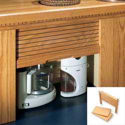 ONP Straight Appliance Garage Kit including Tambour, Track, and End Panels,18 Inch Width x 18-1/2 Inch Height x 11-7/8 Inch Depth, Unfinished Cherry