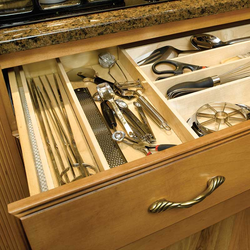 9% OFF 19-3/4 Inch Long Universal Drawer Insert Kit with 6 Assembled Inserts and 1 Trimmable Filler