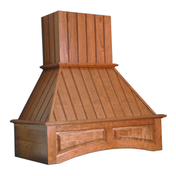 36 inch Wide Arched Nantucket Range Hood-Maple