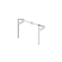  Tambour Door Spring Tension Track System for Face Frame Cabinet Construction, 16 Inch Maximum Opening Width, 17-1/2 Inch Height, Almond 