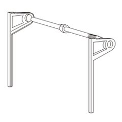  Tambour Door Spring Tension Track System for Face Frame Cabinet Construction, 24 Inch Maximum Opening Width, 17-1/2 Inch Height, Almond 