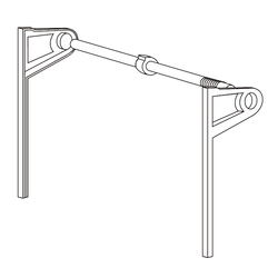  Tambour Door Spring Tension Track System for Face Frame Cabinet Construction, 30 Inch Maximum Opening Width, 17-1/2 Inch Height, Almond 