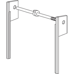  Tambour Door Spring Tension Track System for Frameless Cabinet Construction, 24 Inch Maximum Opening Width, 18 Inch Height, Almond