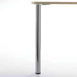 34-1/4 Inch Height Prisma Table Leg Set of 4, Brushed Steel