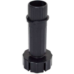 4-1/8, 5-1/8 Inch Height Adjustment 415 Plastic Leveler, ABS Black
