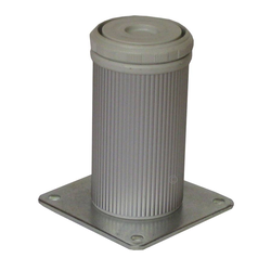 Camar 4 inch Como Leg Plate Mount-Alumina Finish