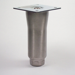 30% OFF 6 Inch (152.4 mm) Height x 2 Inch (50.8mm) Flared Diameter Heavy Duty Equipment Legs, Brushed Stainless Steel