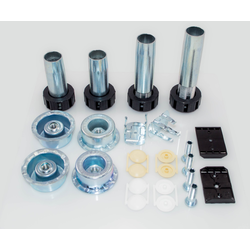 30% OFF PMI 26B Adjustable 4 Inch to 6-1/2 Inch Height Metal 4-Leg Leveler Complete Installation Set, Metal Finish 