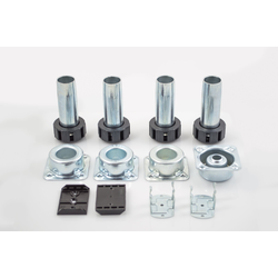30% OFF PMI 28B Adjustable 4 Inch to 6-1/2 Inch Height Metal 4-Leg Leveler Complete Installation Set, Metal Finish 
