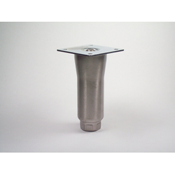 Heavy Duty Stainless Steel Equipment Leg, Flared, 6 Inch x 2 Inch x 1-7/16 Inch