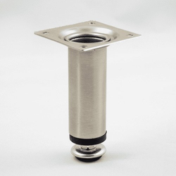 30% OFF 4 Inch (101.6 mm) Height Della Furniture Legs, Brushed Steel
