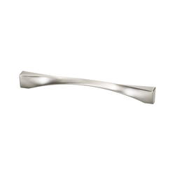 Spiral Pull 8-13/16 inch Center to Center Brushed Nickel