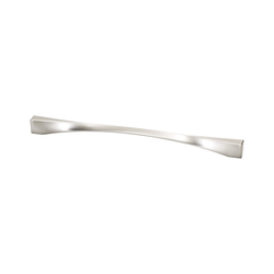 Spiral Pull 12-5/8 inch Center to Center Brushed Nickel