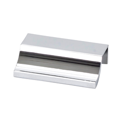 Scoop Pull 1-1/4 inch Center to Center Polished Chrome
