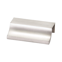 Scoop Pull 1-1/4 inch Center to Center Brushed Nickel