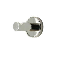 Single Garment Hook Polished Nickel