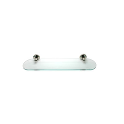 Oval Glass Shelf Kit Polished Nickel