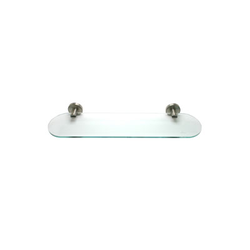Oval Glass Shelf Kit Brushed Nickel