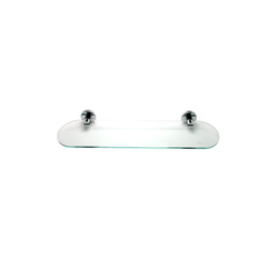 Oval Glass Shelf Kit Polished Chrome