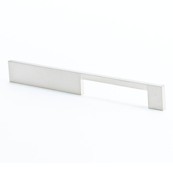I-Spazio 7-9/16 Inch Center to Center Brushed Nickel Cabinet Pull