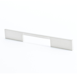 I-Spazio 7-9/16 Inch Center to Center Brushed Nickel Cabinet Pull