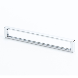 Dual 6-5/16 Inch Center to Center Polished Chrome Cabinet Pull