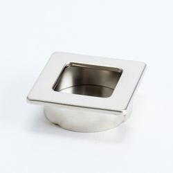 Stylus 1-1/2 Inch Diameter Brushed Nickel Recess Pull