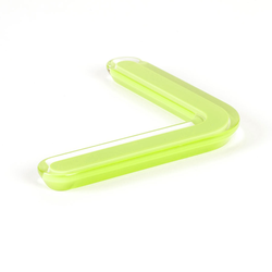 Next 6-5/16 Inch Center to Center Lime Transparent Cabinet Pull
