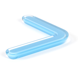 Next 6-5/16 Inch Center to Center Blue Transparent Cabinet Pull