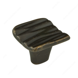 Striated 1-5/16 Inch Diameter Old America Cabinet Knob