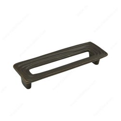 Striated 5-1/16 Inch Center to Center Old America Cabinet Pull