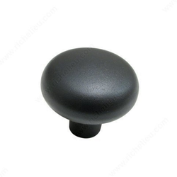 Traditional Bronze 1-1/8 Inch Diameter Dark Bronze Cabinet Knob