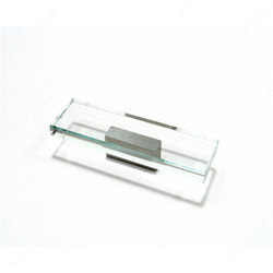 Clear 5/8 Inch Center to Center Brushed Nickel,Clear Cabinet Pull