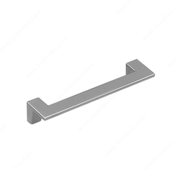 Sleek 5-1/16 Inch Center to Center Matte Chrome Cabinet Pull