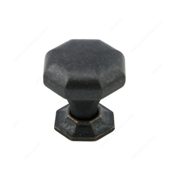 Traditional Cast Iron 1-1/4 Inch Diameter Florentine Bronze Cabinet Knob
