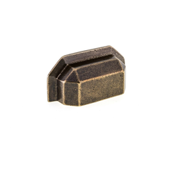 Traditional Cast Iron 2-1/2 Inch Center to Center English Bronze Cabinet Cup Pull