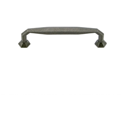 Traditional Cast Iron 5-1/16 Inch Center to Center Natural Iron Cabinet Pull