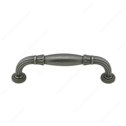 Empire 5-1/16 Inch Center to Center Natural Iron Cabinet Pull